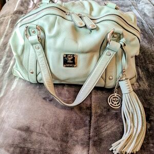 MCM Mint Green Satchel